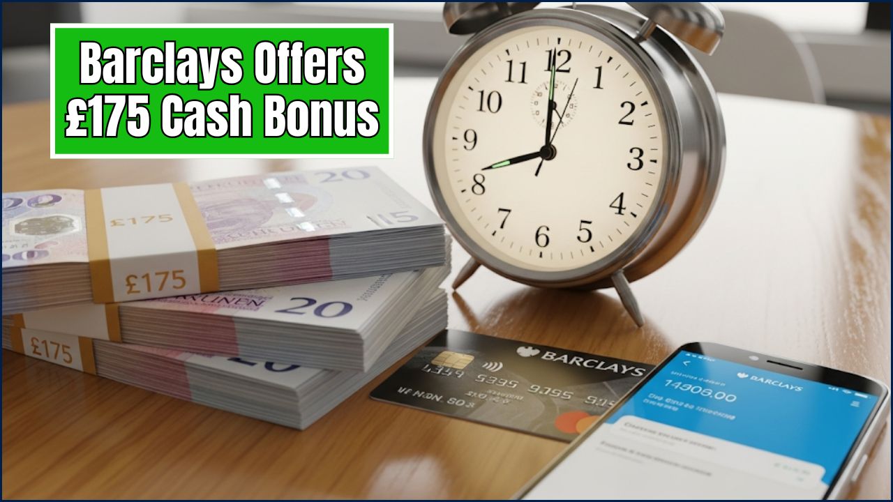 Barclays Offers £175 Cash Bonus