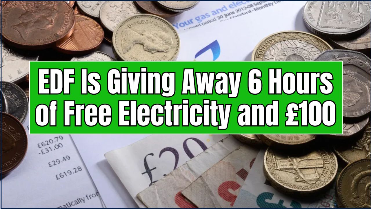 EDF Is Giving Away 6 Hours of Free Electricity and £100