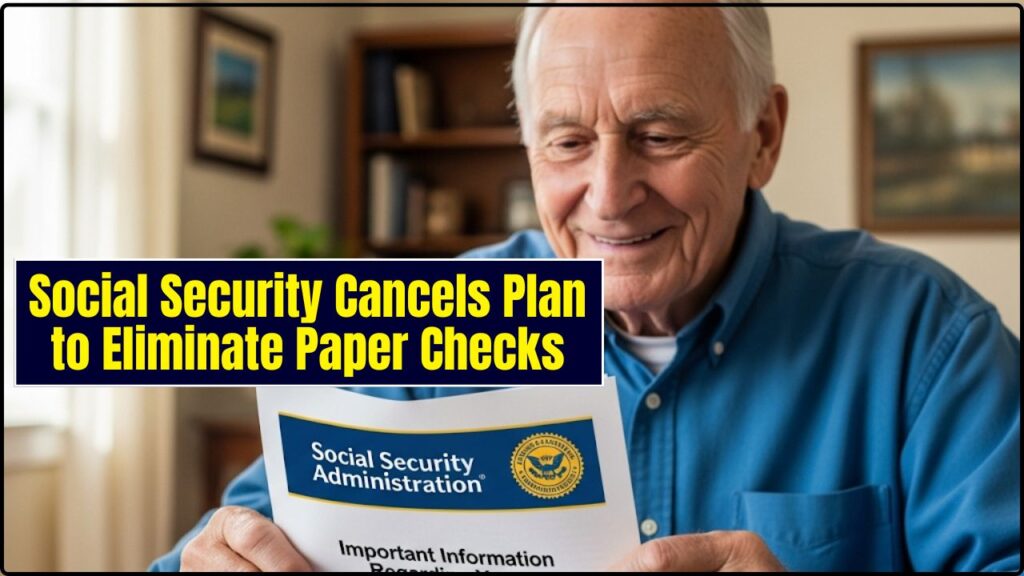 Social Security Cancels Plan to Eliminate Paper Checks