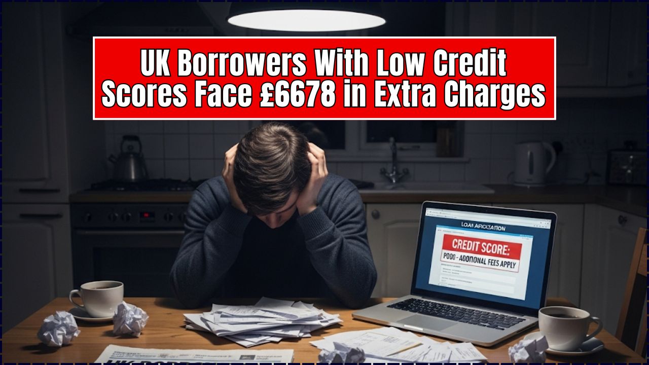 UK Borrowers With Low Credit Scores Face £6678 in Extra Charges