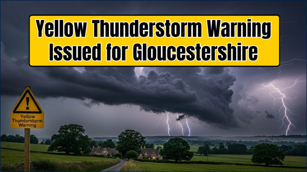 Yellow Thunderstorm Warning Issued for Gloucestershire